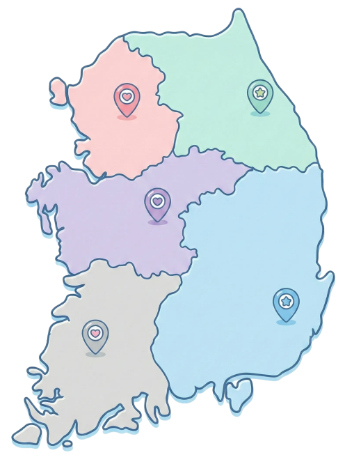 전국 지사 지도